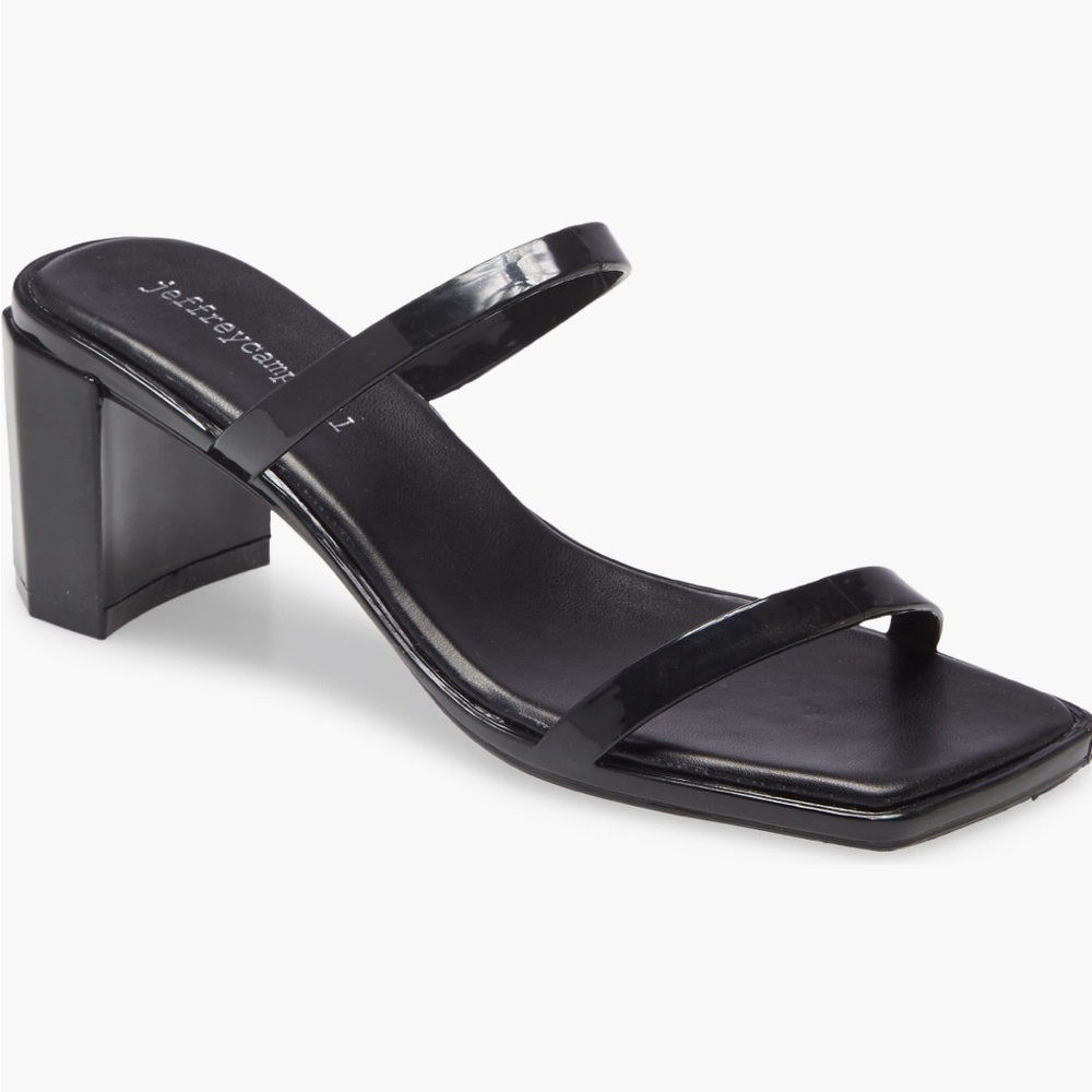 Jeffrey Campbell Rubber Block Heeled Sandals